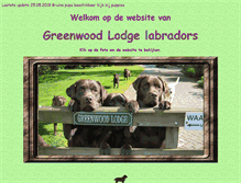 Tablet Screenshot of greenwoodlodge.chielewout.nl